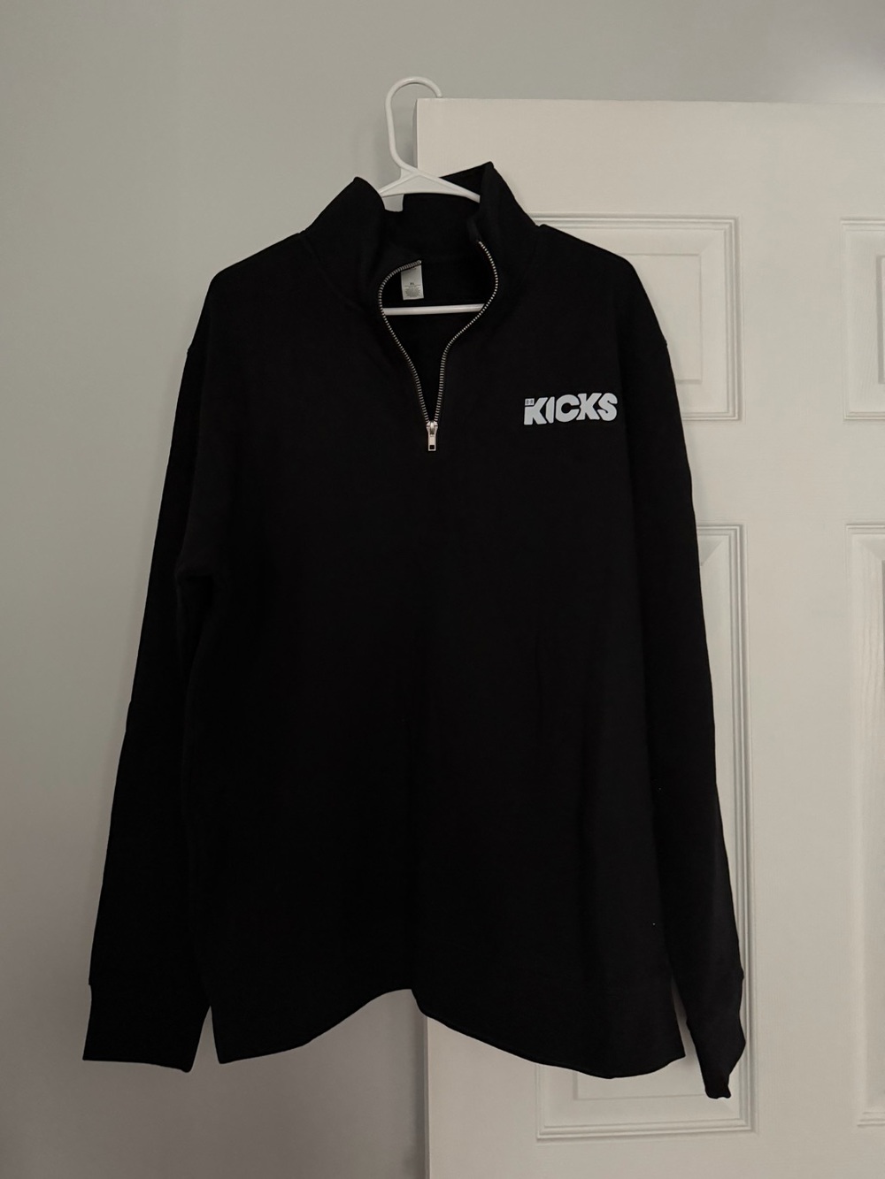 Men's Black Half-Zip Pullover Jacket